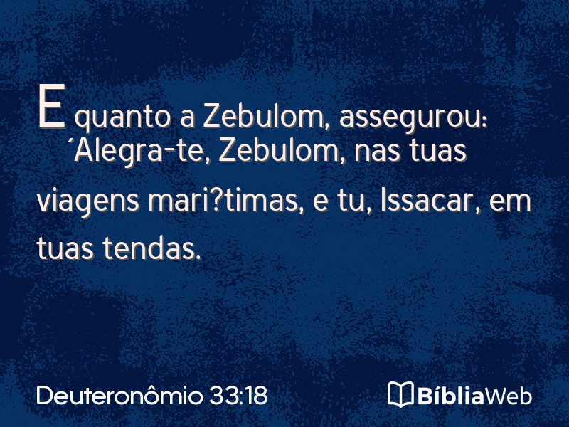 Deuteronômio 33:18 em imagem para compartilhar