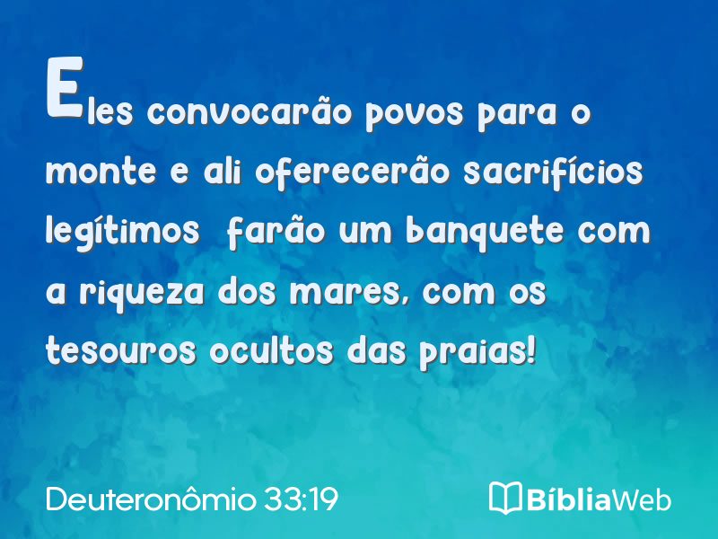 Deuteronômio 33:19 em imagem para compartilhar