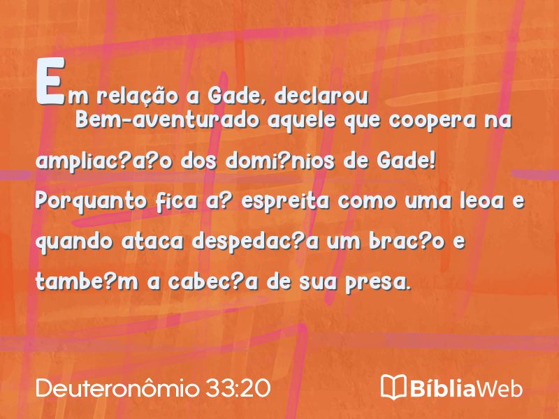 Deuteronômio 33:20 em imagem para compartilhar