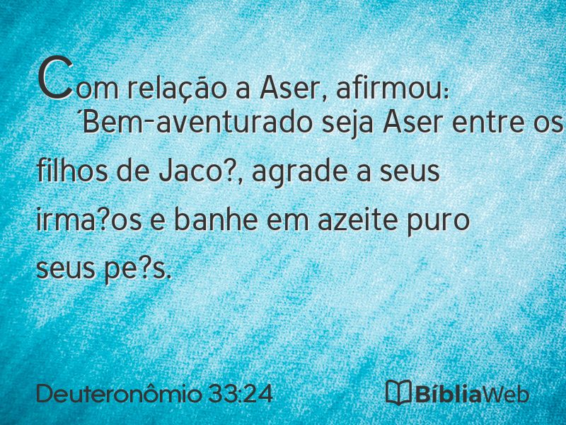 Deuteronômio 33:24 em imagem para compartilhar