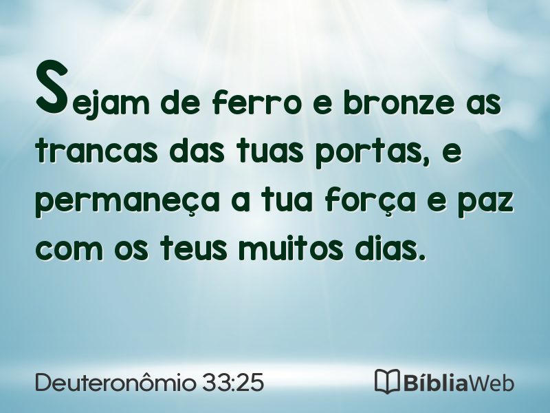 Deuteronômio 33:25 em imagem para compartilhar
