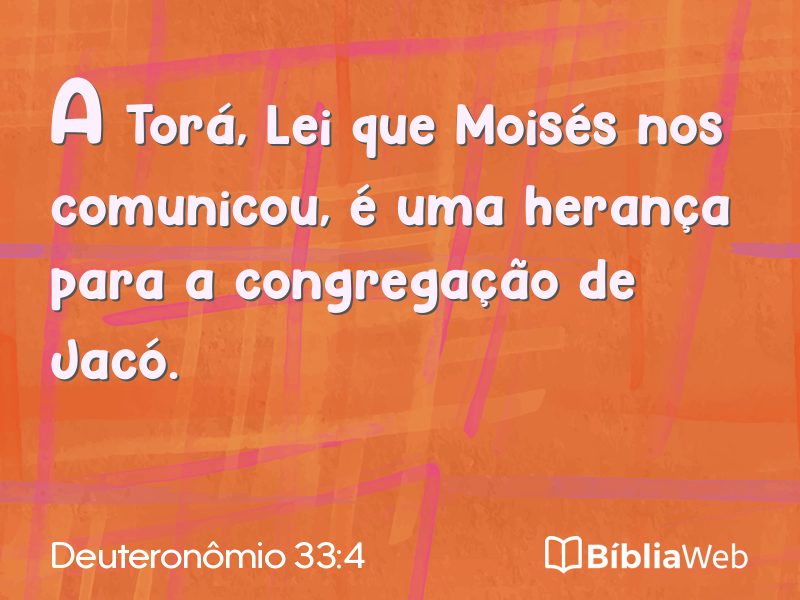 Deuteronômio 33:4 em imagem para compartilhar