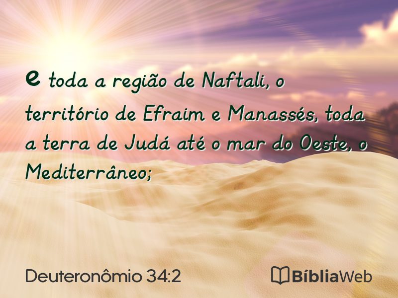 Deuteronômio 34:2 em imagem para compartilhar