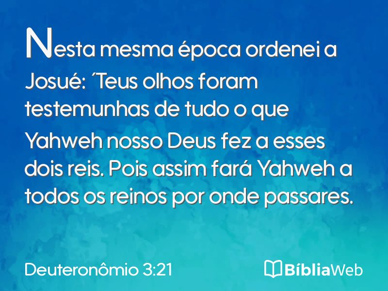 Deuteronômio 3:21 em imagem para compartilhar