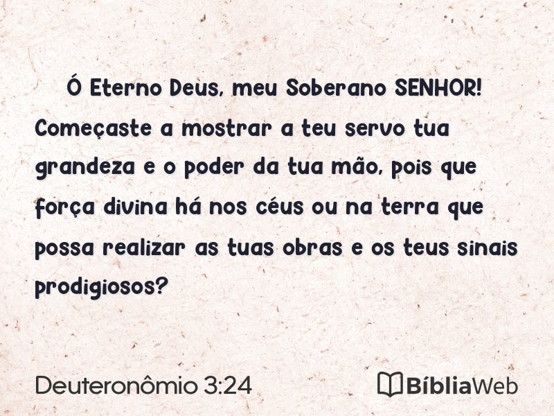 Deuteronômio 3:24 em imagem para compartilhar