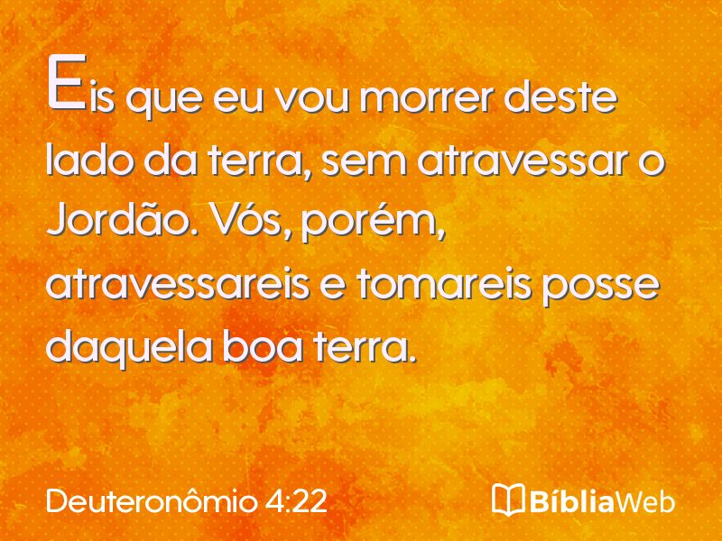 Deuteronômio 4:22 em imagem para compartilhar
