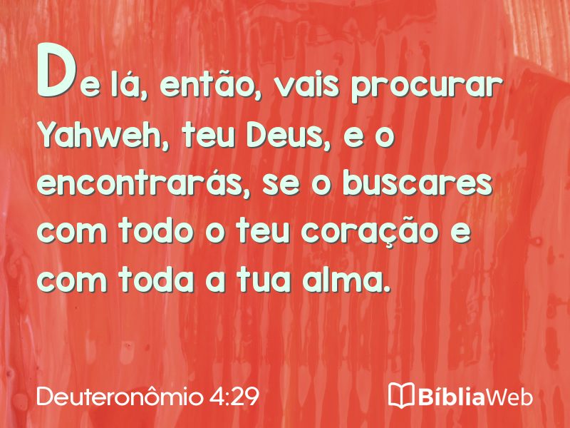 Deuteronômio 4:29 em imagem para compartilhar
