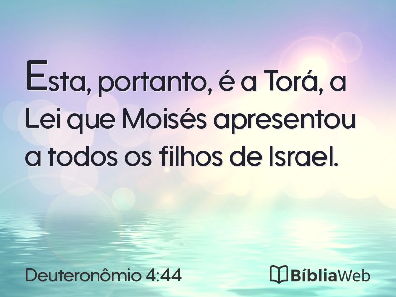 Deuteronômio 4:44 em imagem para compartilhar