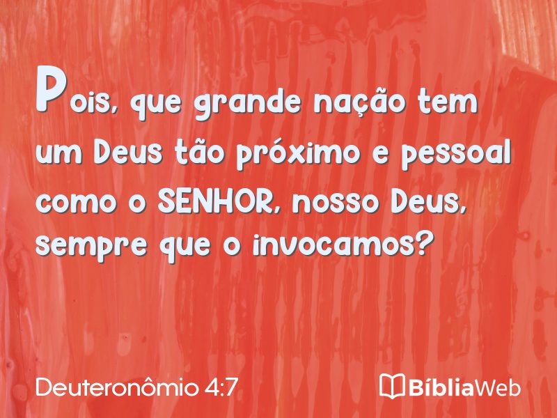Deuteronômio 4:7 em imagem para compartilhar