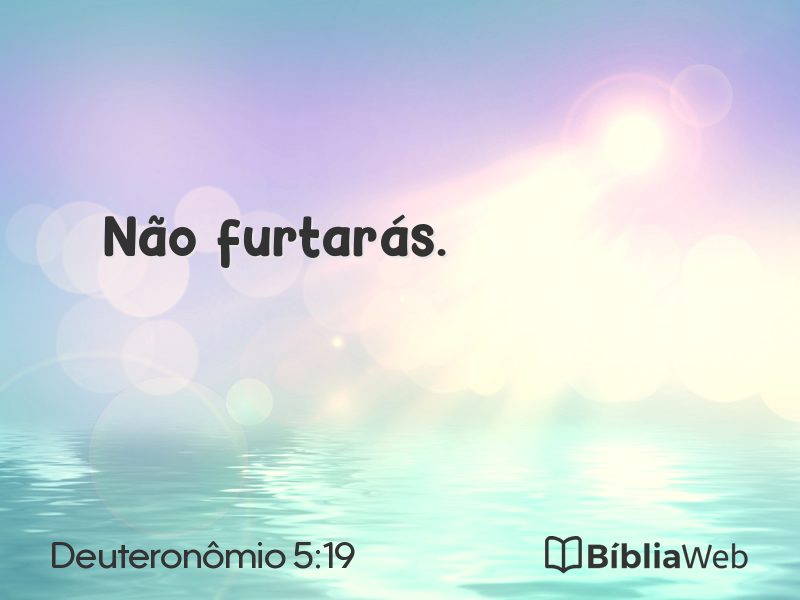 Deuteronômio 5:19 em imagem para compartilhar