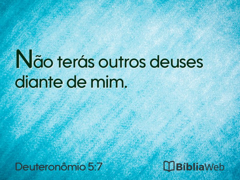 Deuteronômio 5:7 em imagem para compartilhar