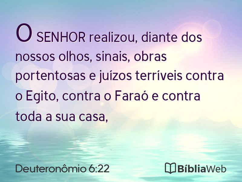 Deuteronômio 6:22 em imagem para compartilhar