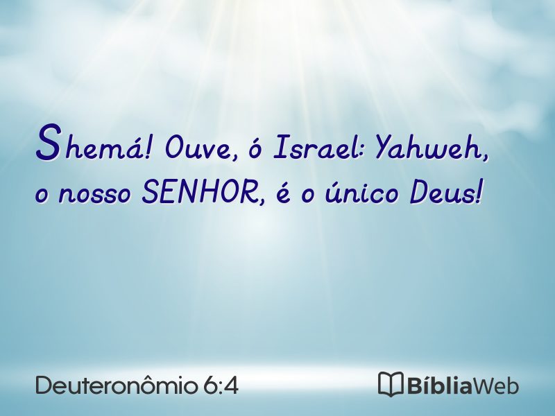 Deuteronômio 6:4 em imagem para compartilhar