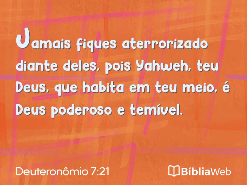 Deuteronômio 7:21 em imagem para compartilhar