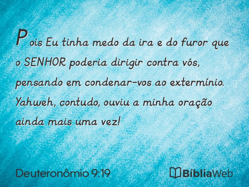 Deuteronômio 9:19 em imagem para compartilhar