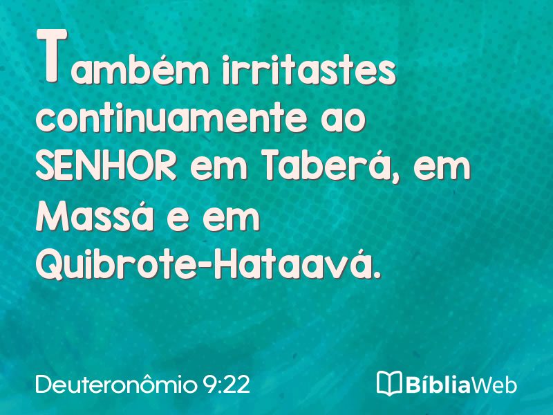 Deuteronômio 9:22 em imagem para compartilhar