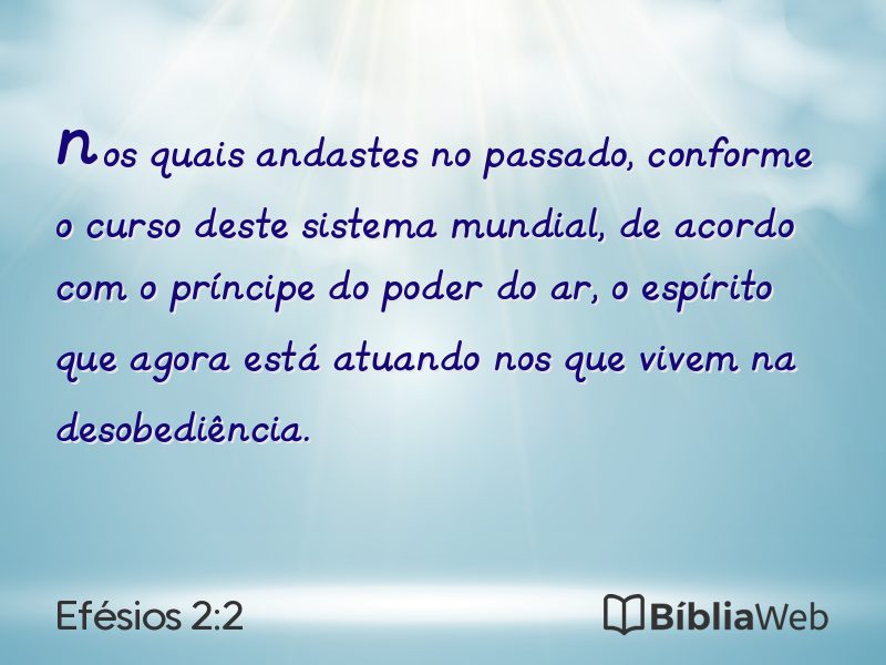 Efésios 2:2 em imagem para compartilhar