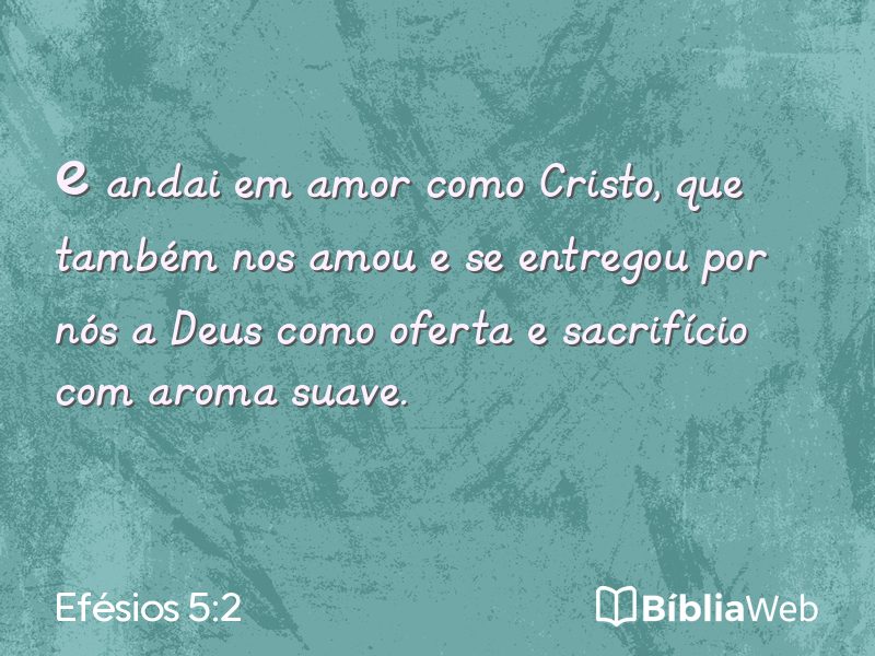 Efésios 5:2 em imagem para compartilhar