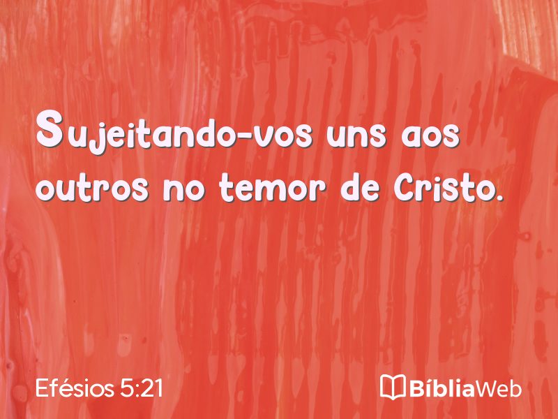 Efésios 5:21 em imagem para compartilhar
