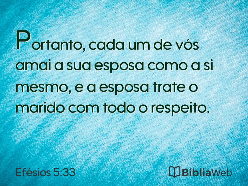Efésios 5:33 em imagem para compartilhar
