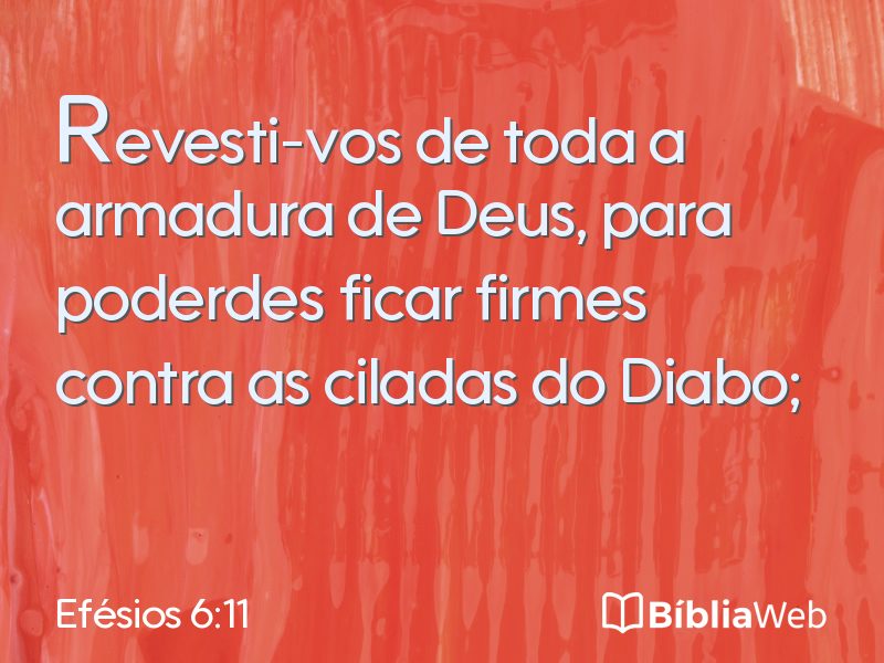 Efésios 6:11 em imagem para compartilhar