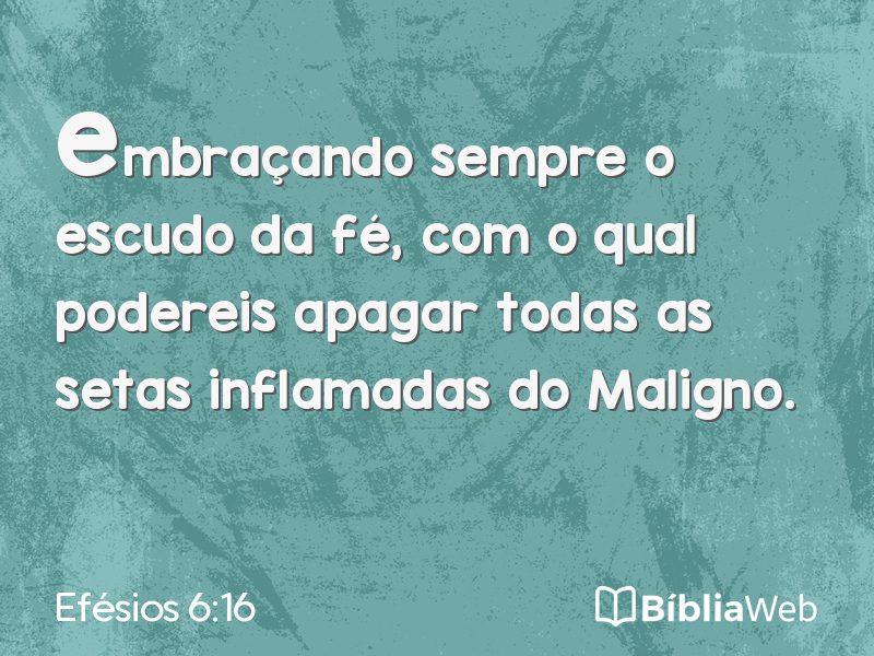 Efésios 6:16 em imagem para compartilhar