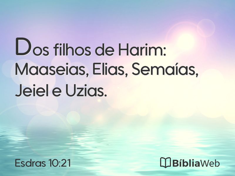 Esdras 10:21 em imagem para compartilhar