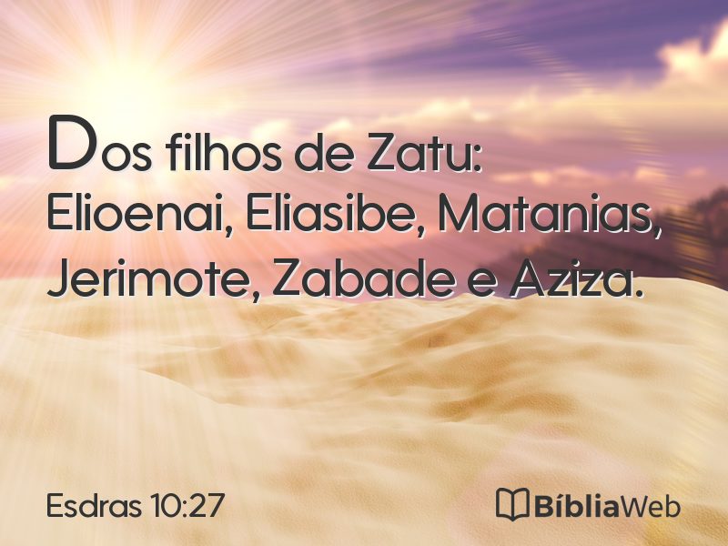 Esdras 10:27 em imagem para compartilhar