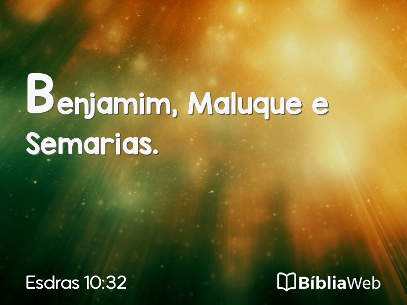 Esdras 10:32 em imagem para compartilhar