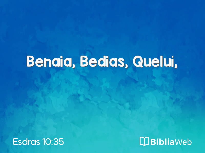 Esdras 10:35 em imagem para compartilhar