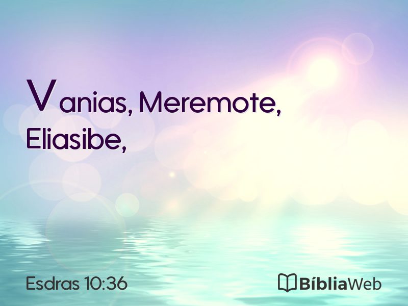 Esdras 10:36 em imagem para compartilhar