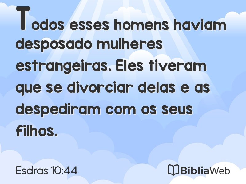 Esdras 10:44 em imagem para compartilhar
