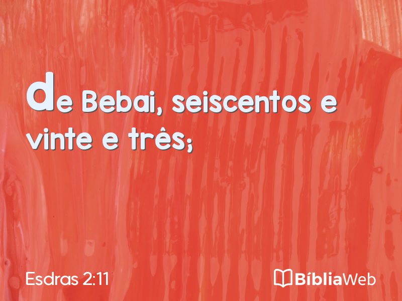 Esdras 2:11 em imagem para compartilhar