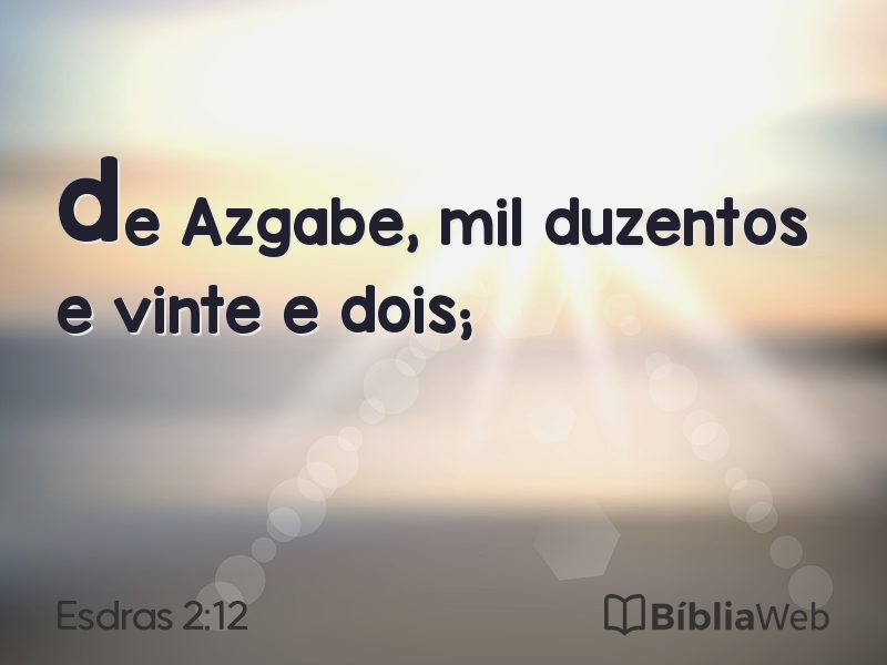 Esdras 2:12 em imagem para compartilhar