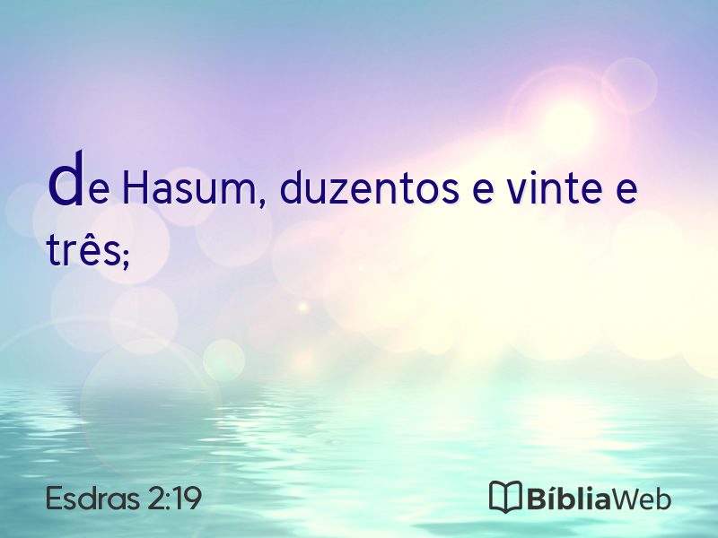 Esdras 2:19 em imagem para compartilhar