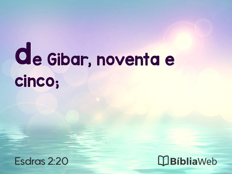 Esdras 2:20 em imagem para compartilhar