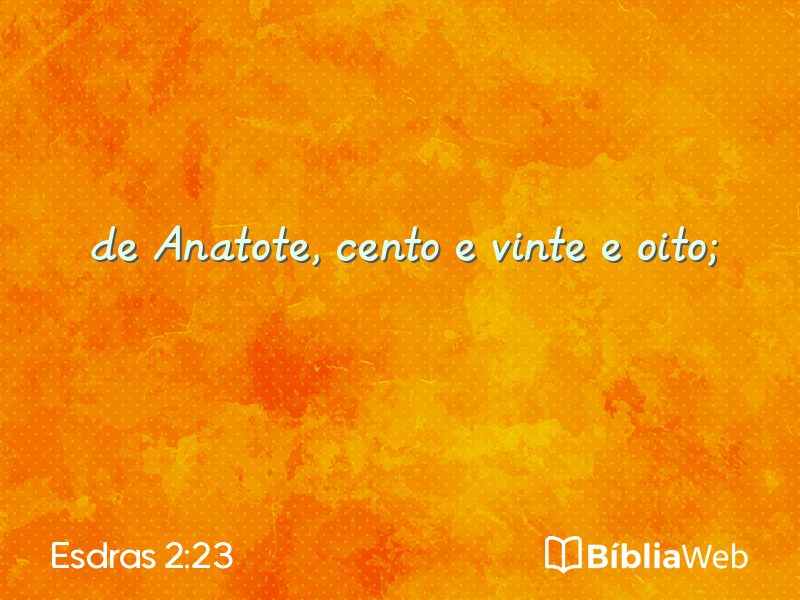 Esdras 2:23 em imagem para compartilhar