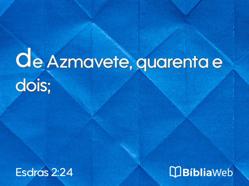 Esdras 2:24 em imagem para compartilhar