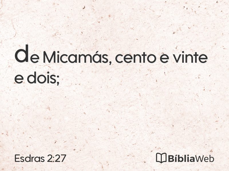 Esdras 2:27 em imagem para compartilhar