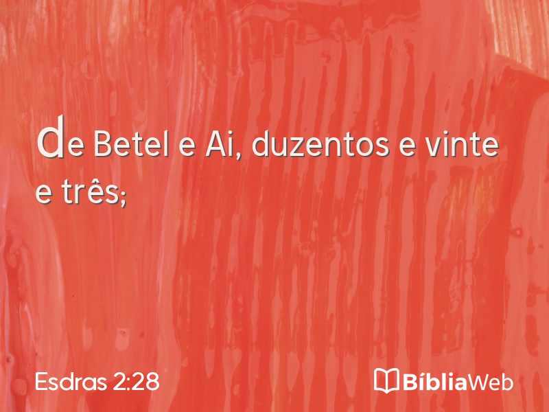 Esdras 2:28 em imagem para compartilhar