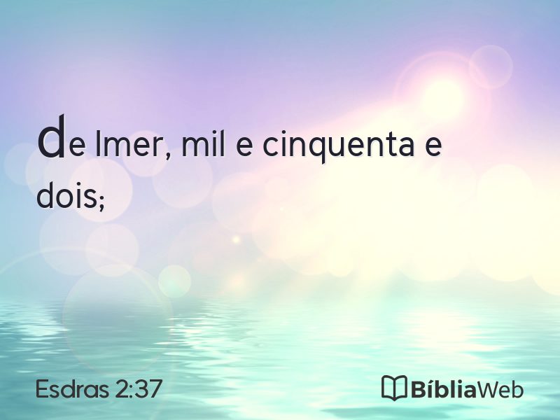 Esdras 2:37 em imagem para compartilhar