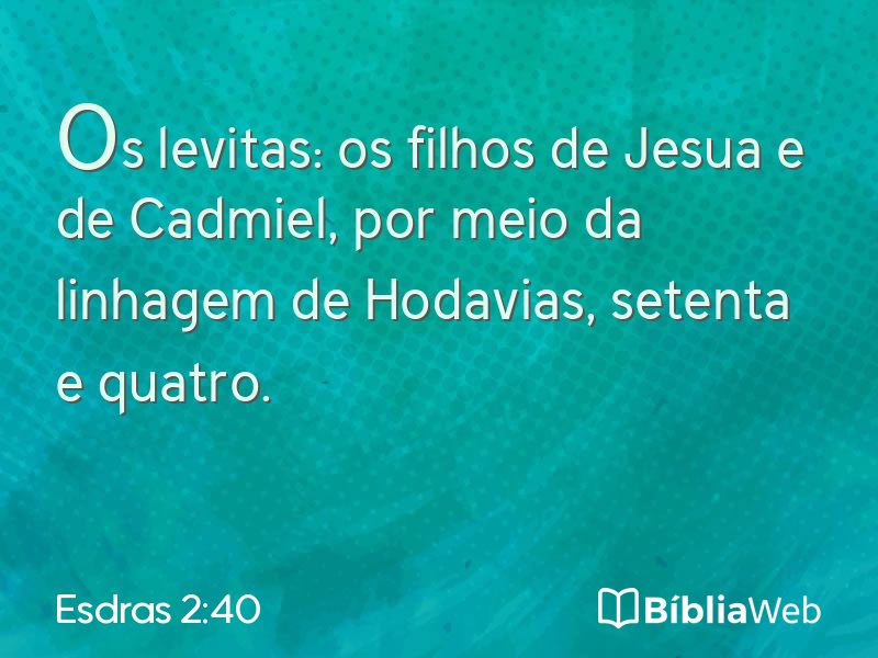 Esdras 2:40 em imagem para compartilhar