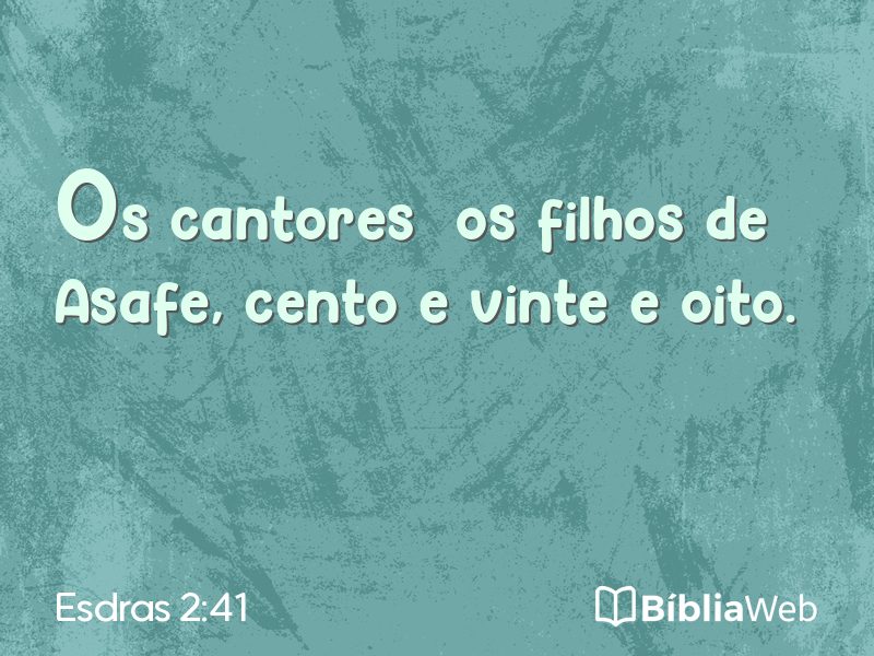 Esdras 2:41 em imagem para compartilhar