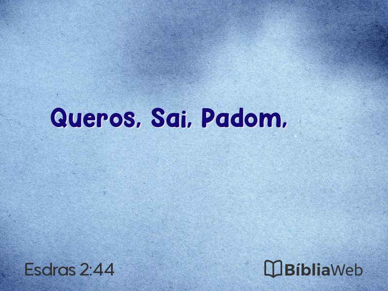 Esdras 2:44 em imagem para compartilhar