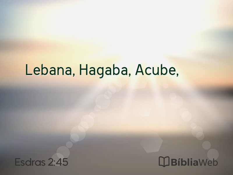 Esdras 2:45 em imagem para compartilhar