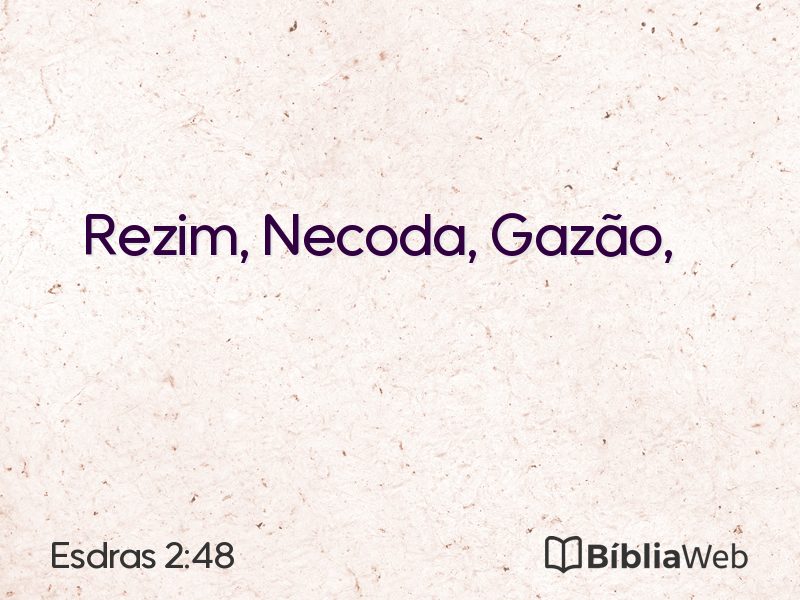 Esdras 2:48 em imagem para compartilhar