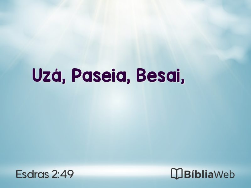 Esdras 2:49 em imagem para compartilhar