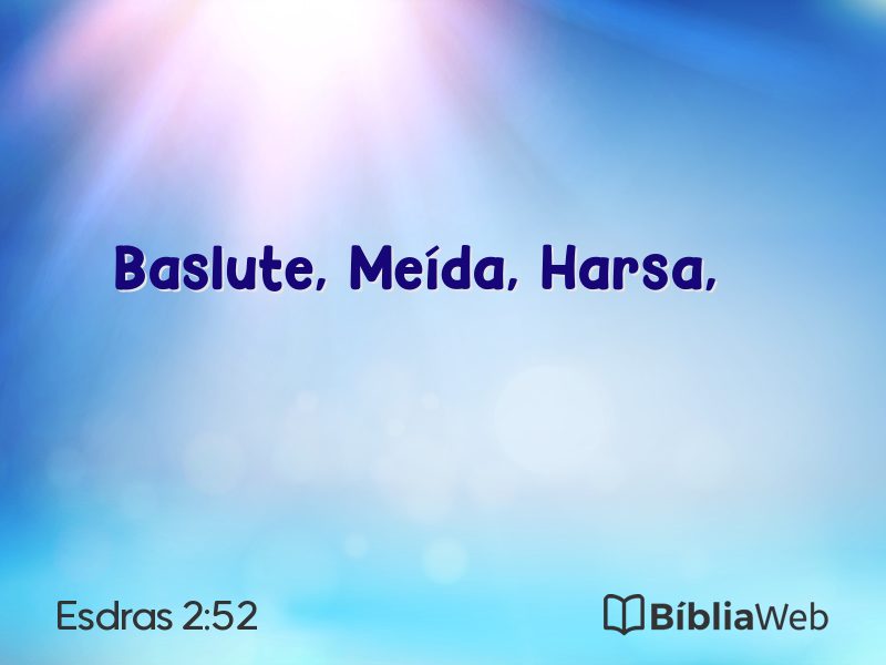 Esdras 2:52 em imagem para compartilhar
