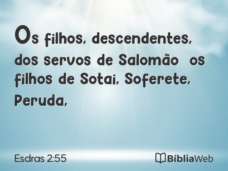 Esdras 2:55 em imagem para compartilhar