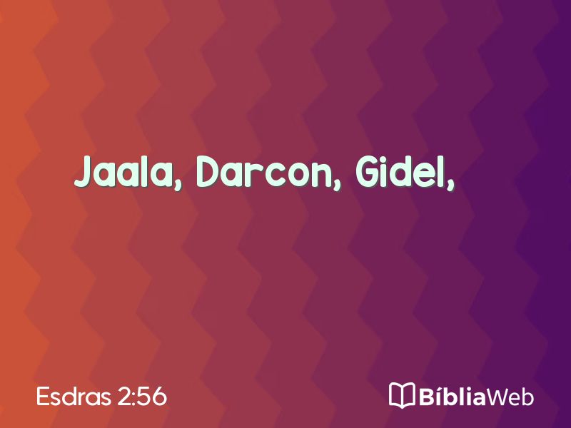 Esdras 2:56 em imagem para compartilhar